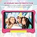 URAO Tablet for Kids, Android Kids Tablet 7 inch Quad-Core with Case, 32GB 128GB TF Card Expandable for Toddler Children, Parental Control, Dual Camera, Type-C, WiFi,Gift