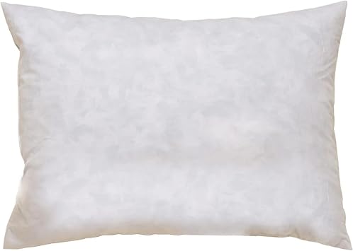 Jacaranda Living Pillow Insert, Down and Feather 12x16 Soft Yet Firm Support, Premium Fill for Boudoir or Decorative Covers