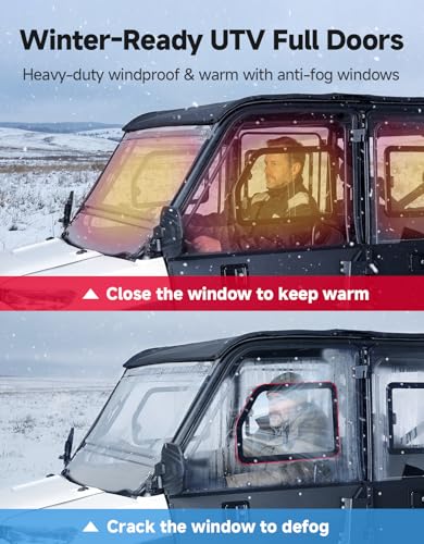 KEMIMOTO 3-in-1 UTV Hard Doors