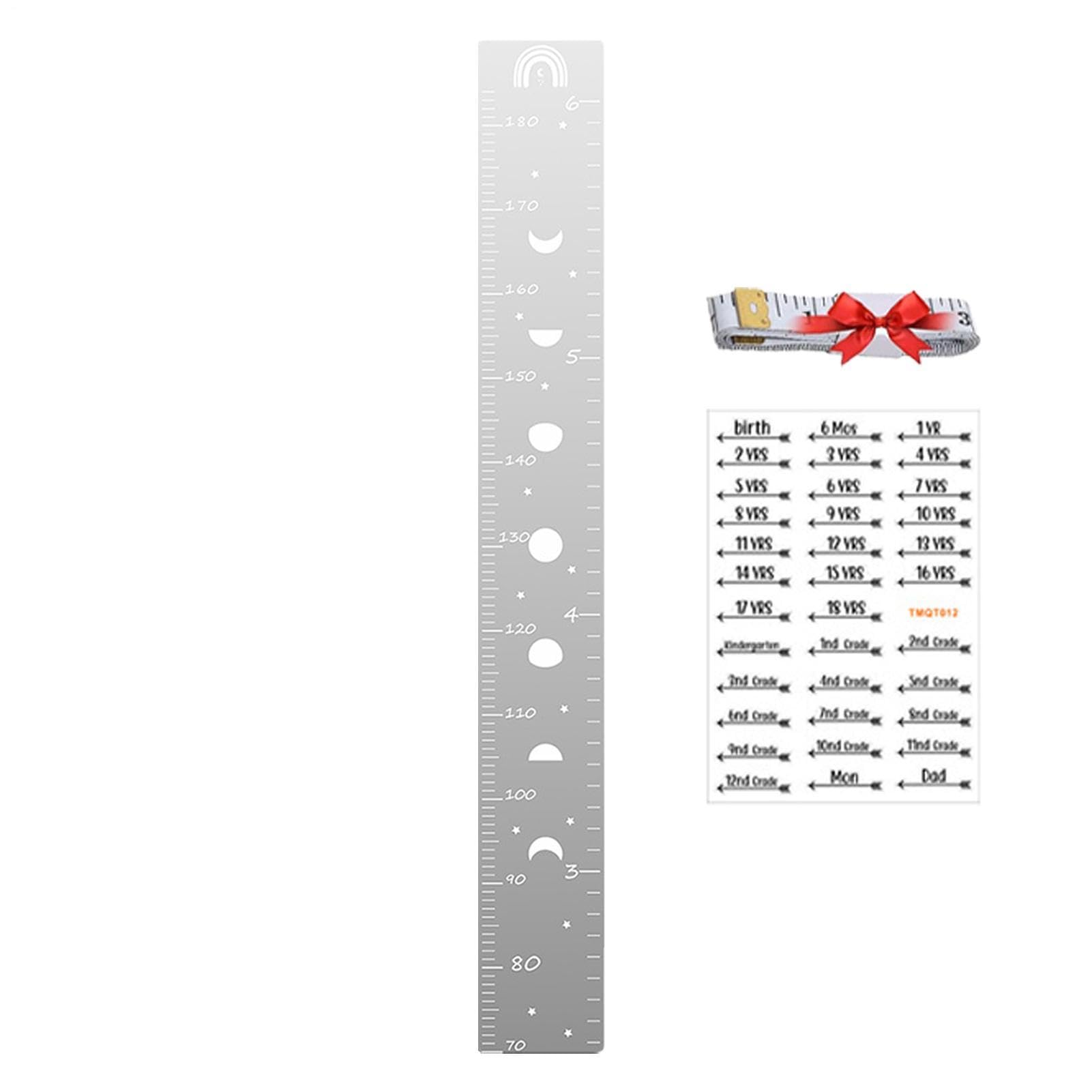 Tabla de crecimiento infantil de madera para pared de guardería 8
