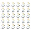 zouzai 30-Pack 6-Inch Ultra-Thin LED Recessed Ceiling Lights with Junction Box, 5CCT Adjustable, Dimmable, Ideal for Home, Living Room, Bedroom, and Kitchen