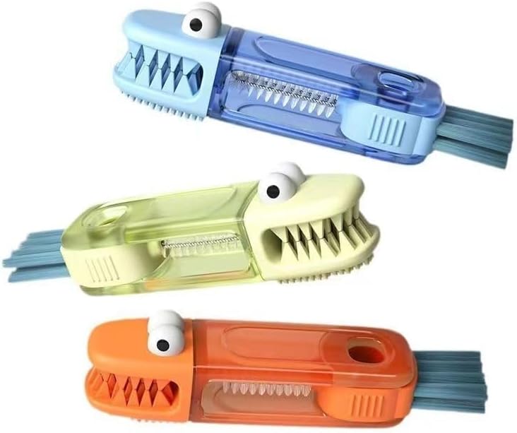 Miniatura 7 de 2025 Nuevo Cepillo de Limpieza de Tapa de Taza 3 en 1, Cepillo Limpiador de Tapa Multifuncional para Espacios Estrechos de Biberón y Taza, Juego de