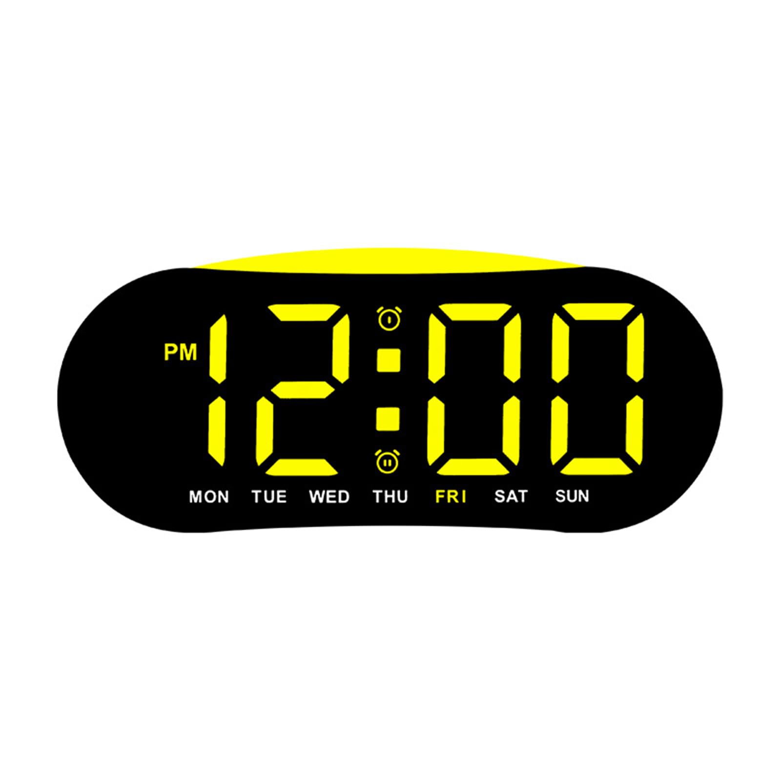 Kalttoy Multifunctional Bedside Clock with Soft Glowing Night Light Two Alarms Temperature Display for Boys Girls Bedroom Gift Temperature Display Alarm Clock
