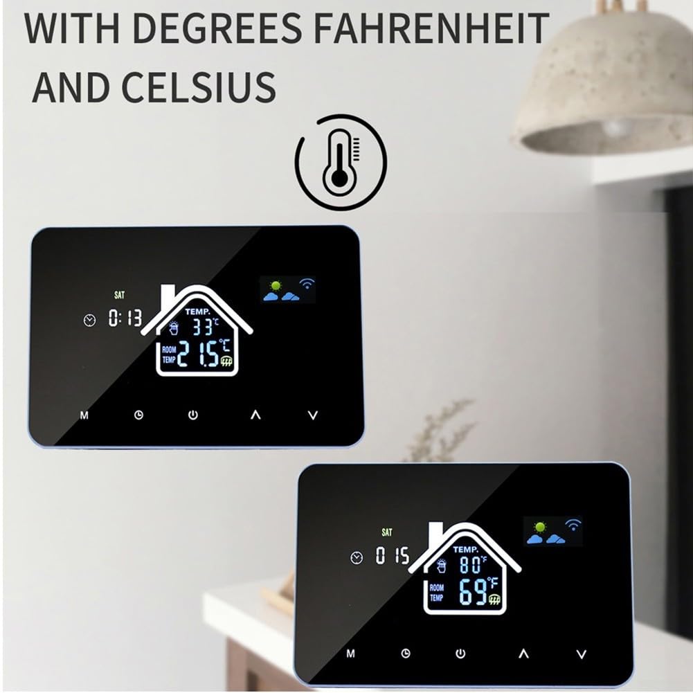 Termostato WiFi Touch Screen 4.3" per Tuya Smart(water 3A)