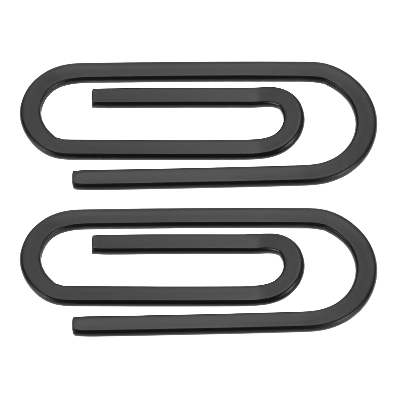 2Pcs Stainless Steel Paperclip Style Wallet Money Clips 6.5cm x 2.5cm Minimalist Design Money Clip Men's Money Clip-image-5