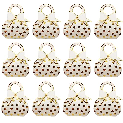 Boîtes à Dragées, 50 Pièces Emballage Cadeau Boite, Boite Dragees Mariage, Fête Boite Cadeau, Boîte à Bonbons en Papier pour Baptême Première...