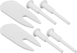 Yoga Ball Air Plug Replacement Kit for Fitness Equipment, Plastic | Portable Compact Accessory, Quick Inflation Design, Wide Compatibility for Pilates and Gym Use, White