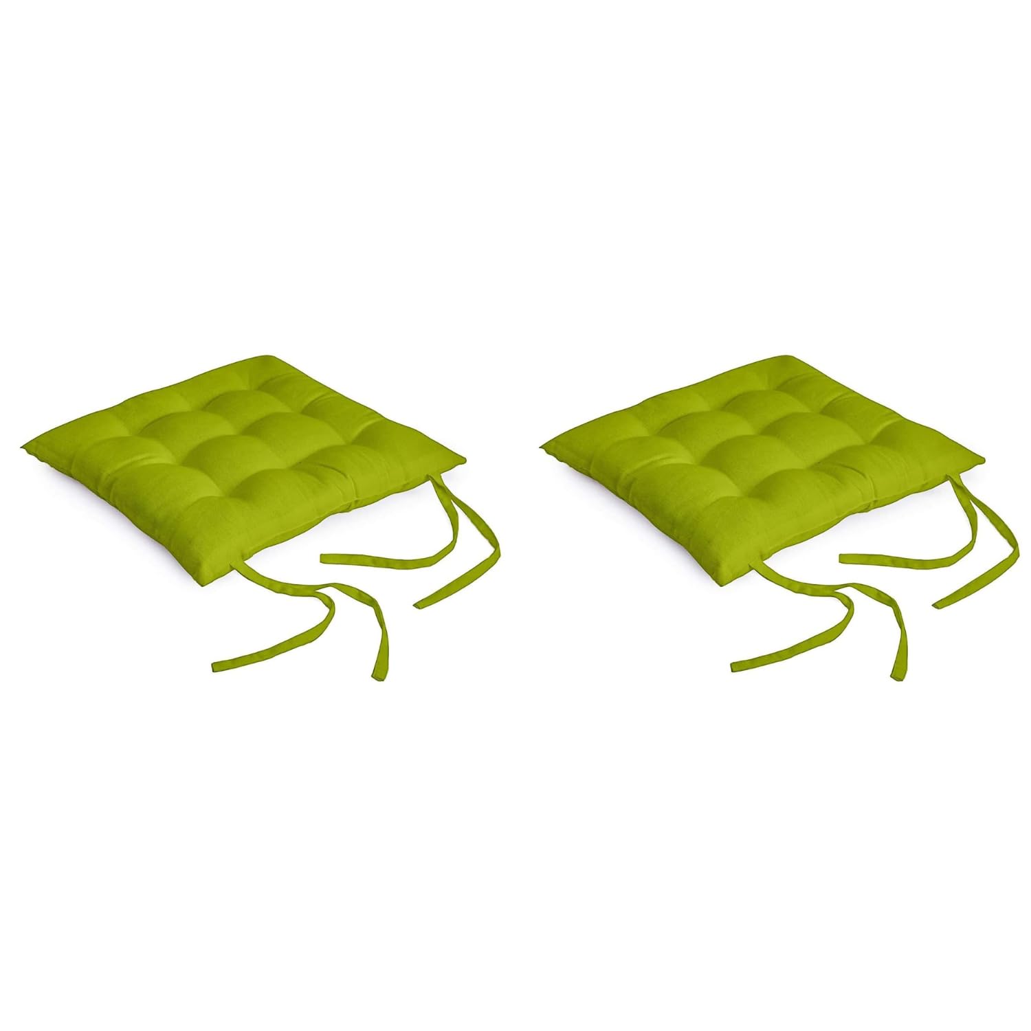 M-TEXITO Square Chair Cushion/Pad Seat Cushions with Micro-Fiber | Soft & Comfortable Sitting for Dining & Office Table (Pack of 2) (16 * 16, Parrot Green) (B0CV58JHTP) Amazon Price History, Amazon Price Tracker