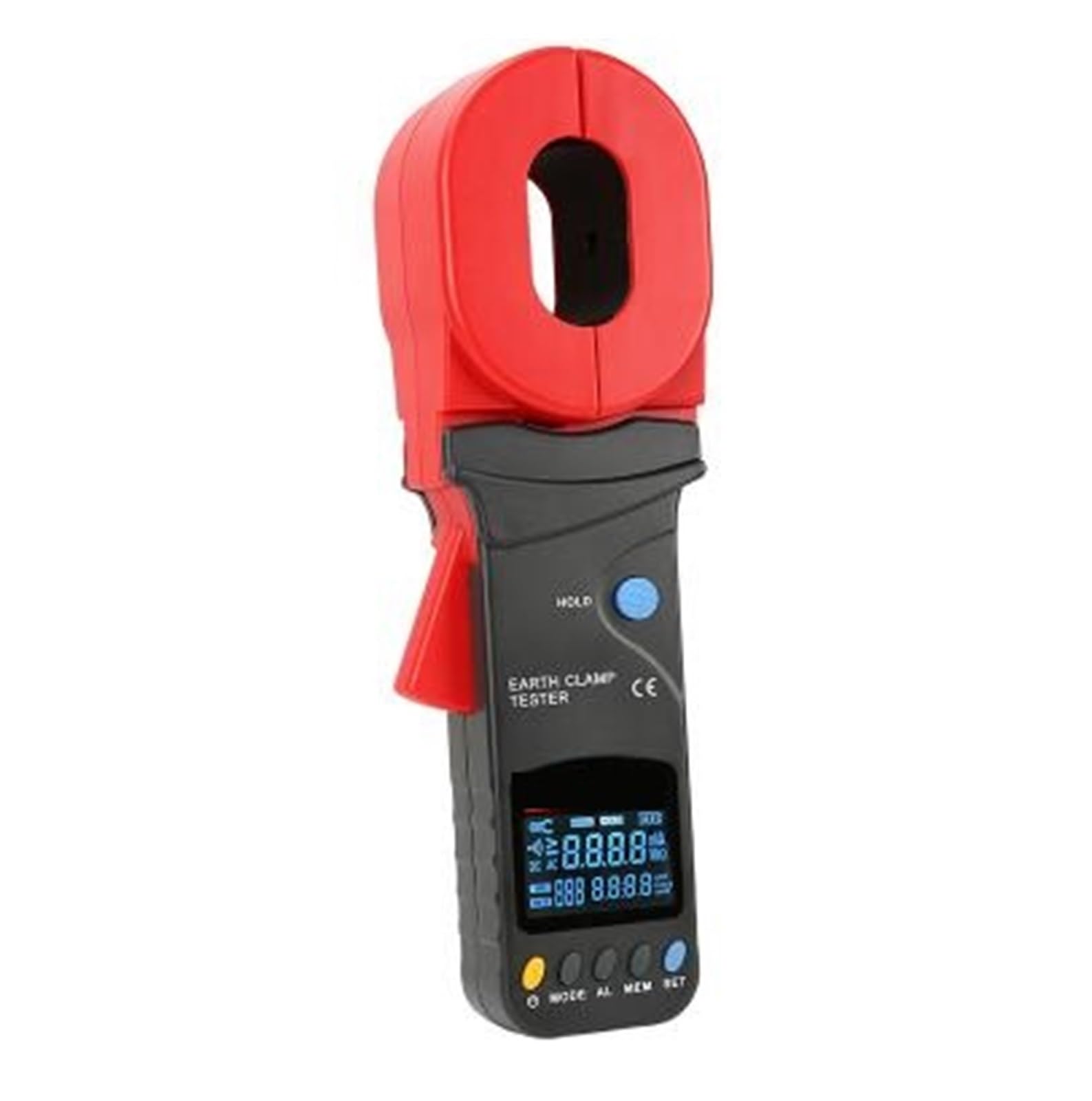 Pinza amperometrica for resistenza di terra del tester della corrente di dispersione