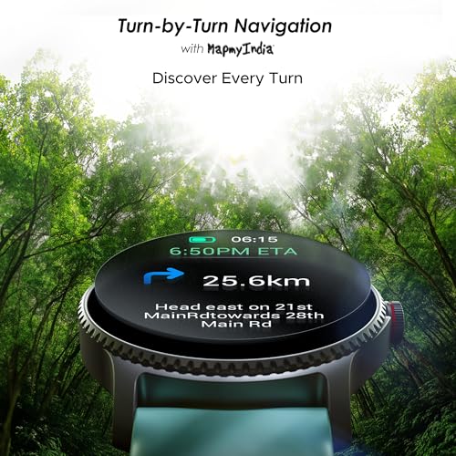 boAt Lunar Discovery w/ 1.39" (3.5 cm) HD Display, Turn-by-Turn Navigation, DIY Watch Face Studio, Bluetooth Calling, Emergency SOS, QR Tray, Smart... - Image 5