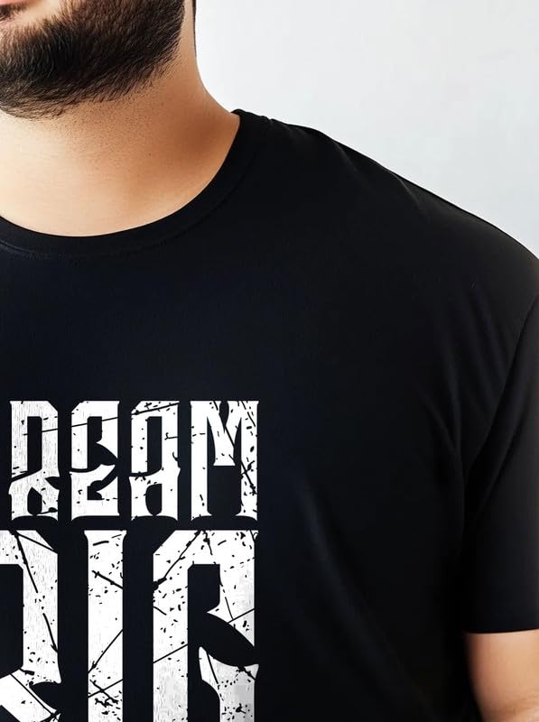 Image of Toodlegram Men Plus Size Cotton Printed T-Shirt Regular Fit