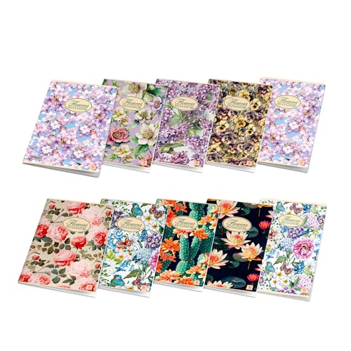 Rigatura: 1R Pigna, Maxi Quaderni Nature Flowers, f.to A4 21x29,7 cm., interno 1R, righe, 80 gr., Carta Riciclata, soggetti assortiti, 10