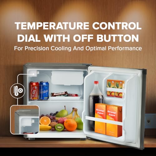 Image of Blue Star Bluestar 45 Ltr, 2 Star, Mini Refrigerator with Freezer, Direct Cool, Grey, MR60-GG