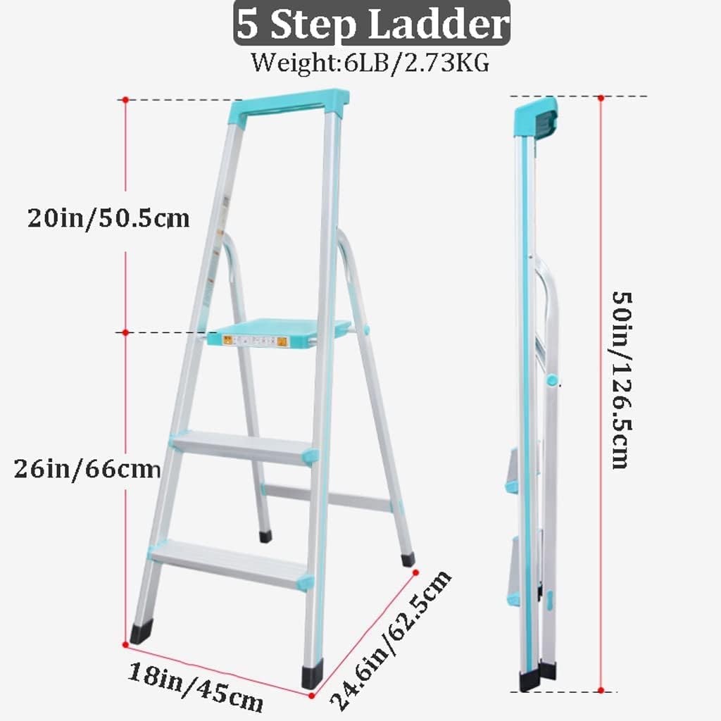 Step Ladders Aluminum Ladder Belt Tool Platform Folding Ladder Multipurpose Household Telescoping Ladders 242.5lb