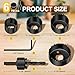 SkyStage 6PCS Hole Saw Kit, Hole Saw Set Includes 4 Sizes 1-1/4