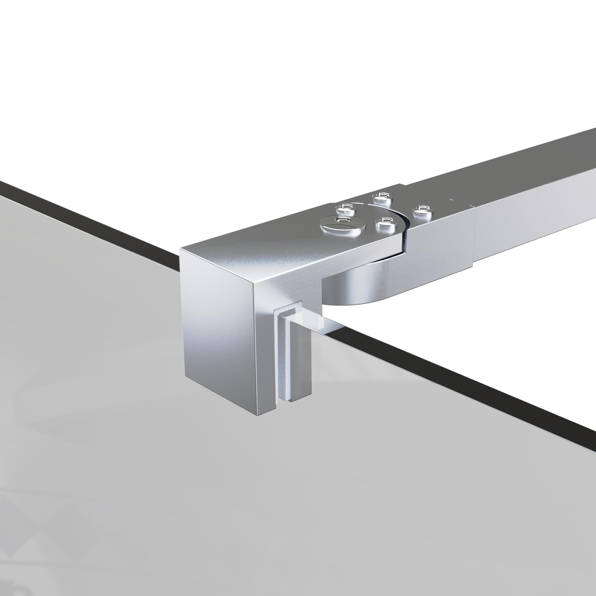 Mampara de Ducha Fija con Panel Abatible Cromo 60 cm + 40 cm – Cristal Templado 8 mm Antical – Mampara Walk In Reversible para Baño Moderno – HOGAKIS