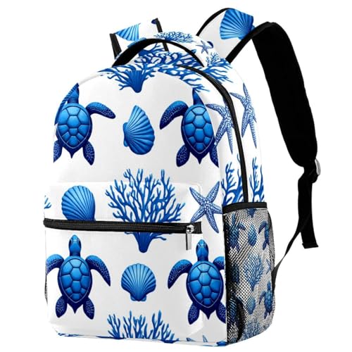 Sac à dos voyage dos soulagé sangle réglable motif coquillages