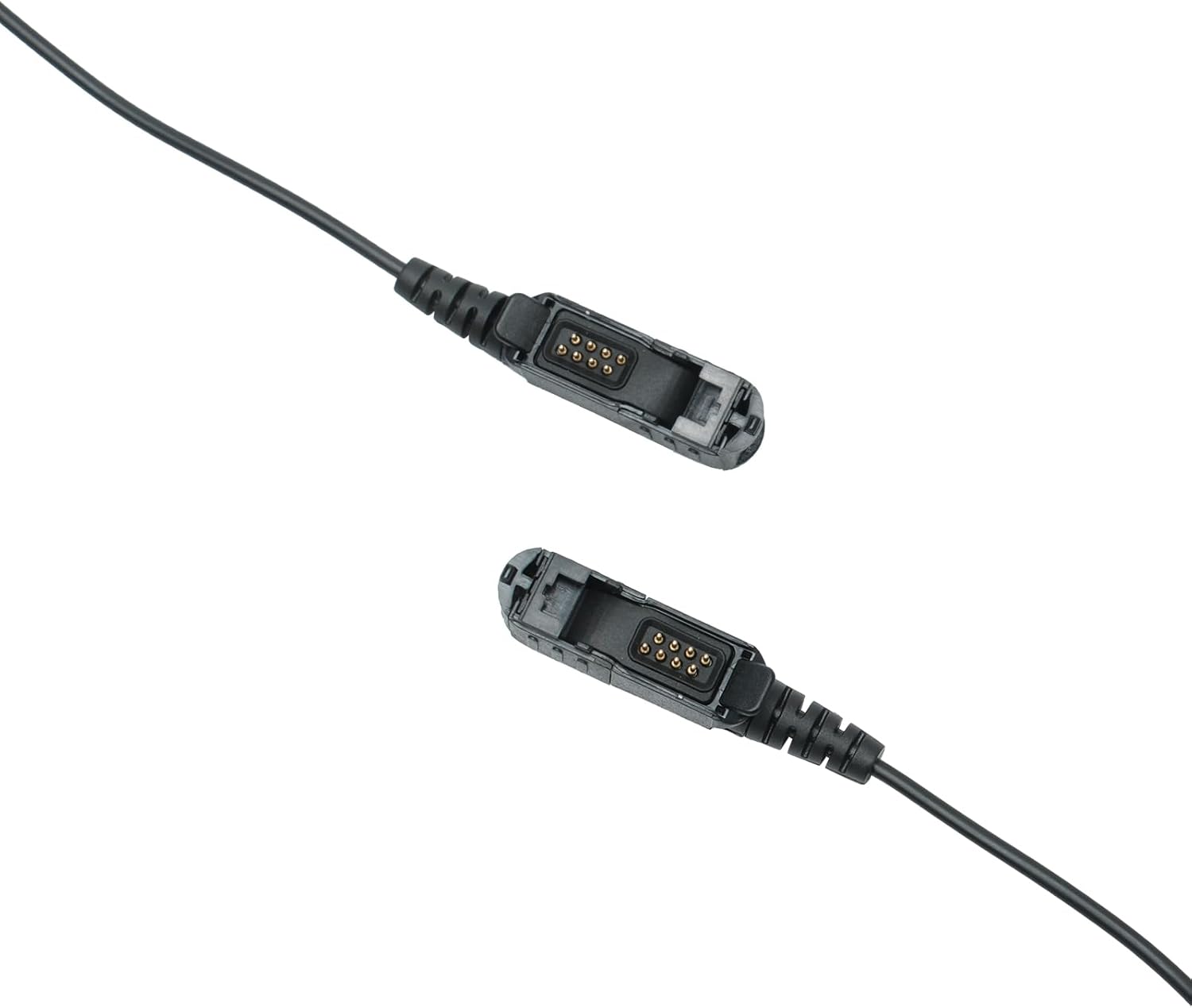 Throat Mic Headset Earpiece with PTT Covert Air Acoustic Tube for Motorola XPR3500E XPR3500 XPR3300E XPR3300 R5 Walkie Talkies 2 Way Radio