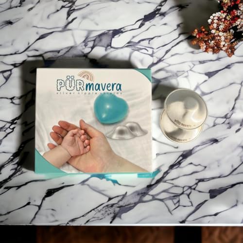 Image of Silver Nursing Cups Nipple Cover Nipple Soother for Newborn Breastfeeding Moms, The Original 925 Silver Nursing Cups