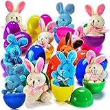hase im ei 12 Plüsch-Osterhasen in 7,5cm großen Eiern