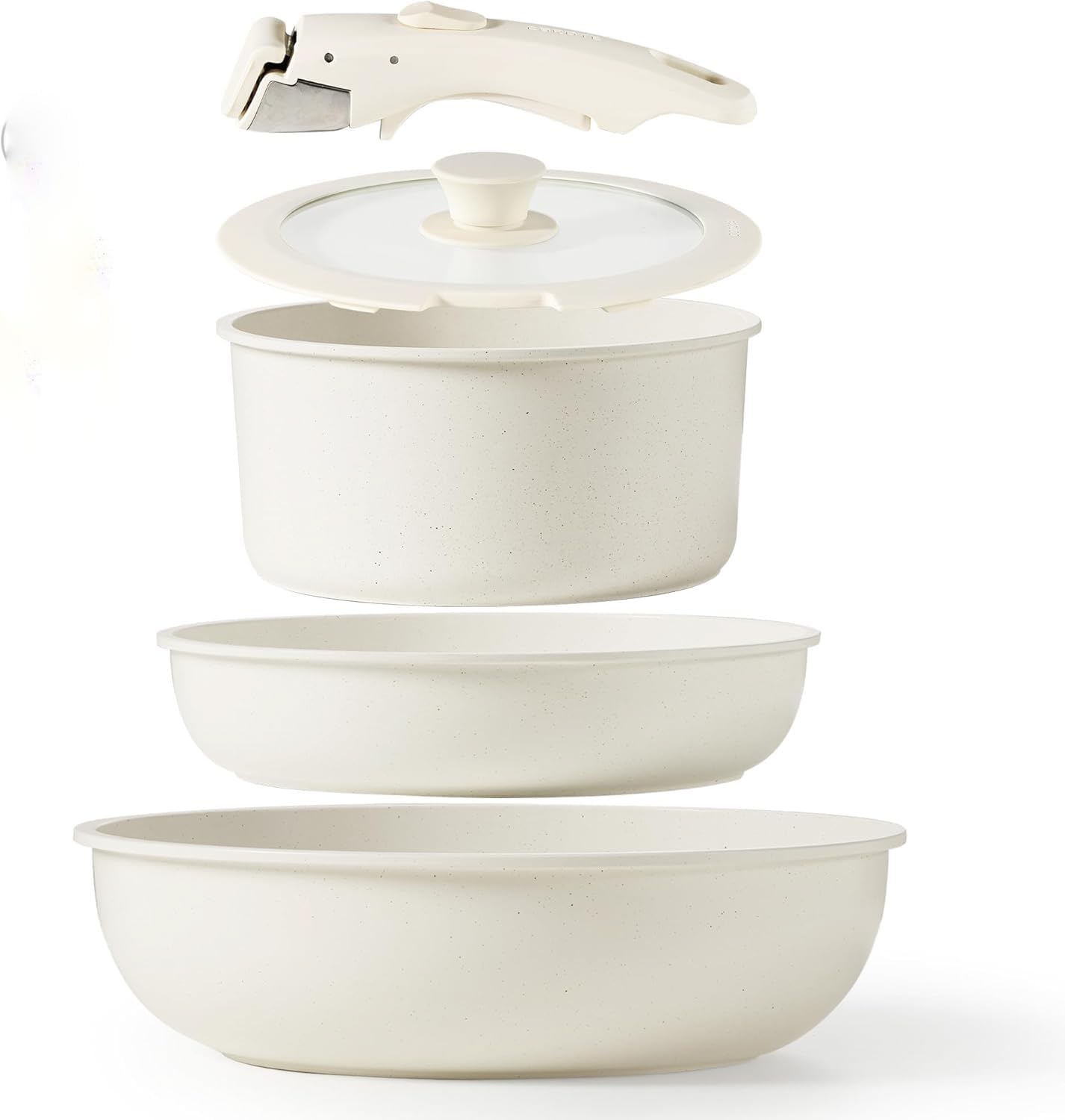 Conjunto de Panelas Antiaderentes com Cabo Removível. Vai do... - imagem principal do produto