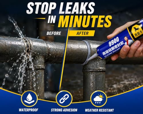 Image of Crack Filling Glue, Concrete Crack Filler Sealant, High Elasticity Cement Crack Filler & Wall Gap, Fast Drying Asphalt Crack Repair for Slabs, Joint Self-Leveling Waterproof Caulking (4)