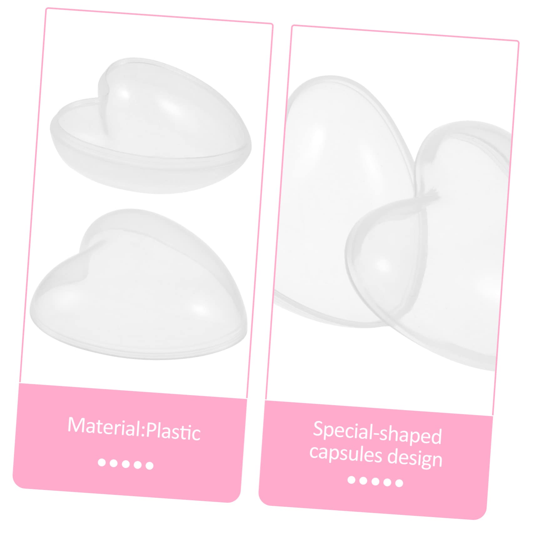 BESTonZON Heart Shaped Storage Box Fillable Balls Easter Egg Candy Storage Vending Machine