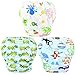 wegreeco Baby & Toddler Snap One Size Adjustable Reusable Baby Swim Diaper (Mermaid,Fox, Feather, Small, 3 Pack)
