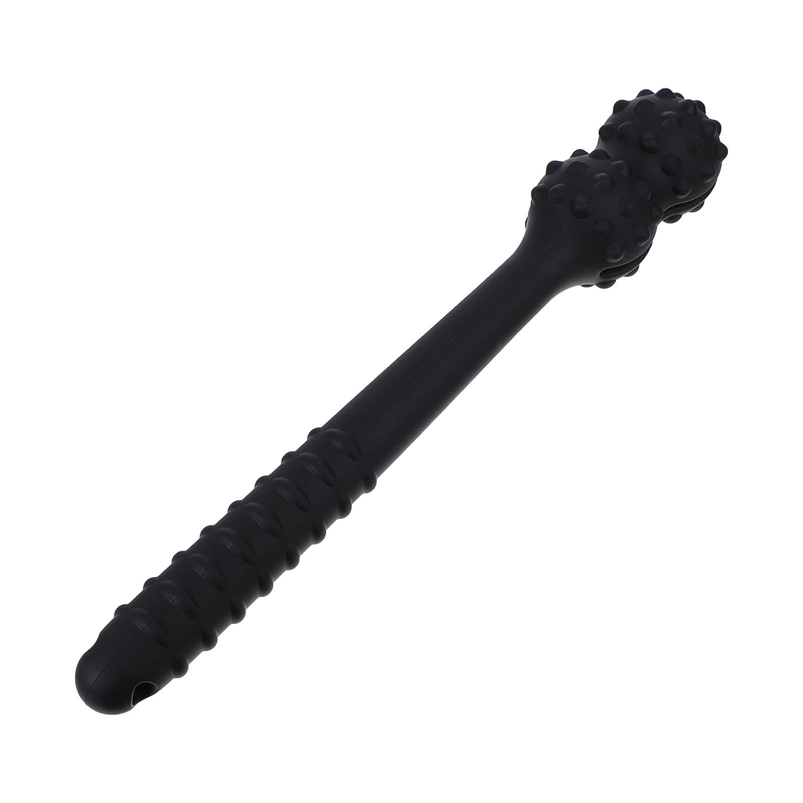 QISNG Silicone Massage Stick Hammer Back Acupoint Beat Stick for Arthritis Pain Relief Release and The Tension of Back Legs Arms Neck Shoulder Black