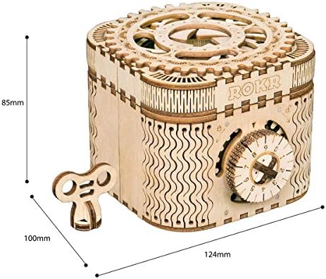 ROKR 3D Wooden Puzzle Mechanical Treasure Box Model DIY Brain Teaser Projects for Adult Kid Age 14+ 8 51OlsRoXnRL. AC