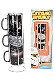 Tazas SET 3 TAZAS APILABLES BATALLA ESTRELLA-HALCON CERAMICA STAR WARS