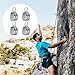 LUMINFLY 4-Pack Industrial M25 Double Pulley Blocks, Stainless Steel Swivel Pulley Wheels for Lifting and Rigging Systems