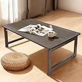 FATOLRD Japanese Folding Floor Table Foldable Coffee Tables Wood Low Desks Versatile for Sitting Dining Table Tea Tatami Desk No Assembly Unique (31.5 * 19.7 * 11.8 inch)