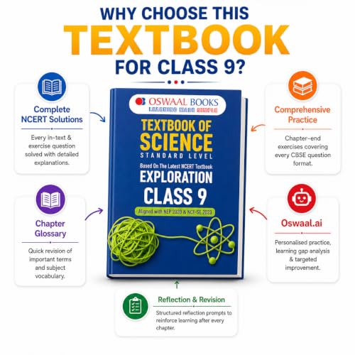 Image of Oswaal Textbook of Science | Standard Level | Class 9 | Based on NCERT Textbook Exploration | Aligned with NEP 2020 & NCF-SE 2023 | With Oswaal AI