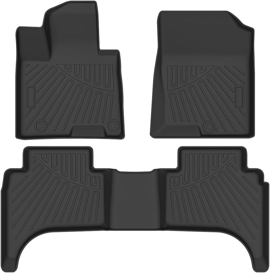 Hiolpen Custom Fit 2 Liner Row Floor Mats for 20222023 Hyundai Santa