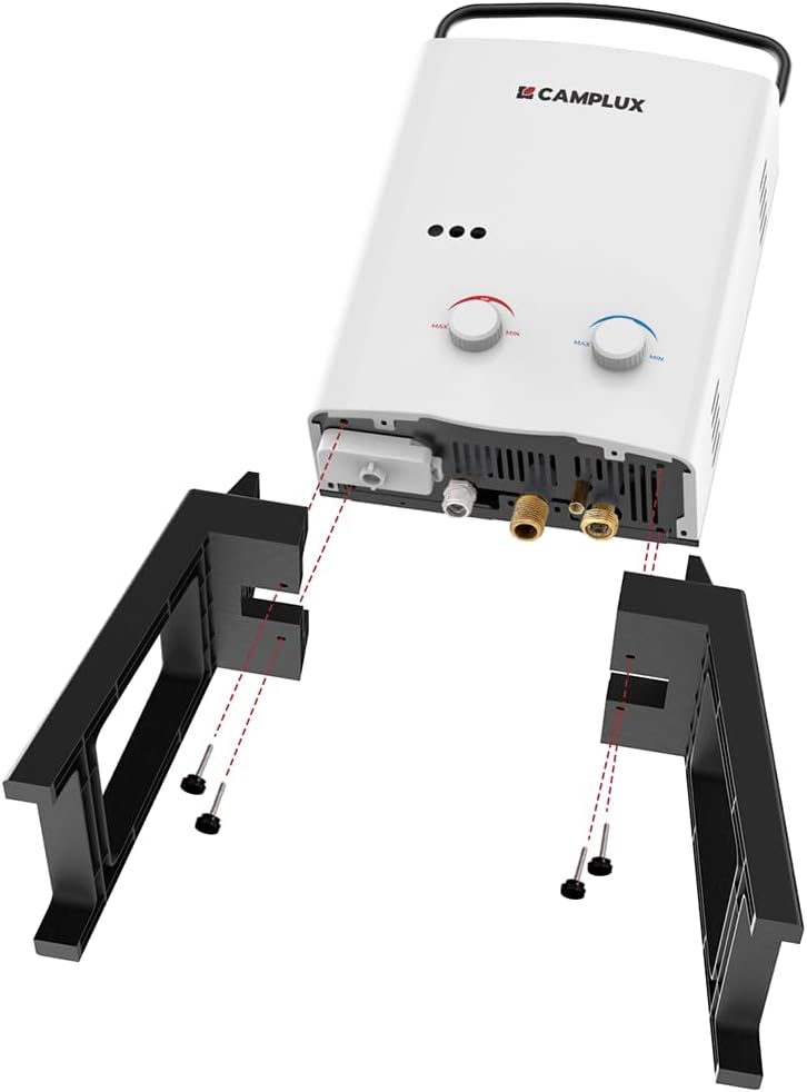 CAMPLUX AY132 Freestanding Stand and Carry Bag for Outdoor Propane Tankless Water Heater AY132