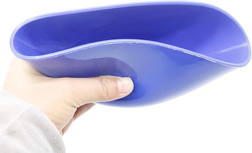 Miniatura 4 de Tazón de mezcla de caucho de laboratorio dental flexible reutilizable para alginato y piedra grande 233fl oz y mediano 95fl oz azul 2 piezas conjunto