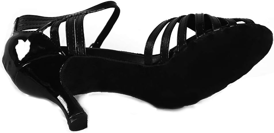 SWDZM Women's Standard Latin Dance Shoes Salsa Ballroom Wedding Performance Dancing Shoes Peep toe Model-L008