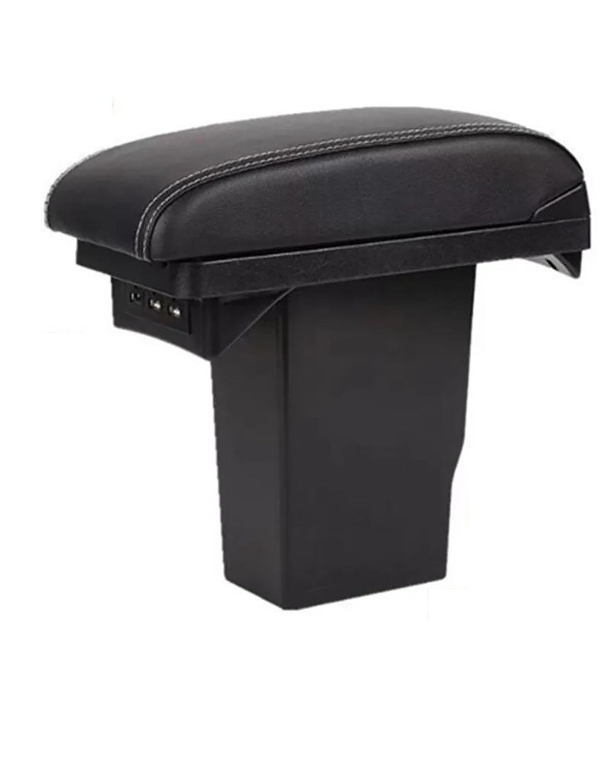 Bracciolo Auto Per Peugeot 2008 2012 2013 2014 2015 2016 2017 2018 Box Bracciolo Parti Retrofit Dettagli Interni Box Portaoggetti Centrale Accessori Auto Scatola Bracciolo(A Black white 3USB)