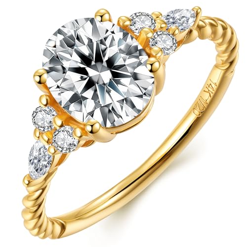AUMIFY 1.5CT ���A�b�T�i�C�g ����w�� �����p �I�[�o���J�b�g 14k �S�[���h ���F�����C�� �v���~�X�����O 4�� �a���� �o�����^�C���f�[ ��̓� �L�O�� �N���X�}�X �T�C�Y 5~12, 9, �X�^�[�����O�V���o�[, ���A�T�i�C�g