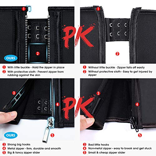 Latex Waist Trainer Corset Underbust Sport Cincher Womens Workout Body Shaper3