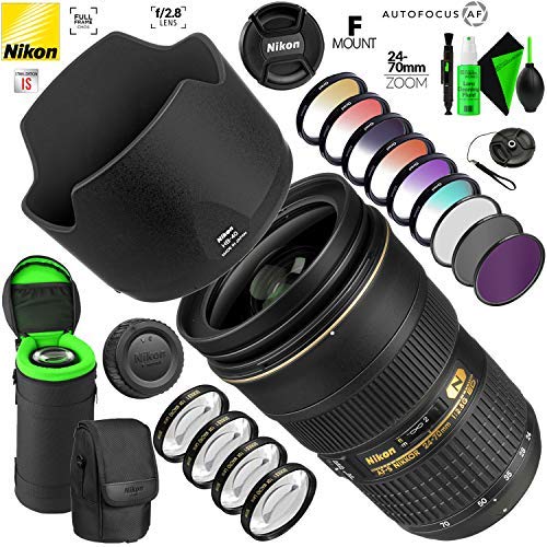 Nikon AF-S NIKKOR 24-70mm f/2.8G ED Lens with Creative Filter Kit and Pro