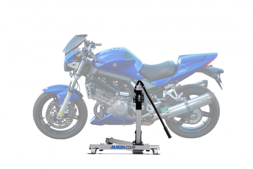 MAX2H Zentralständer für Suzuki SV 1000 (2003–2005) – grau – Profi Reifenmontage Motorrad