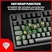 Mechanische Gaming Tastatur QWERTZ TKL 80%, Gateron Yellow Pro, 1000Hz, RGB