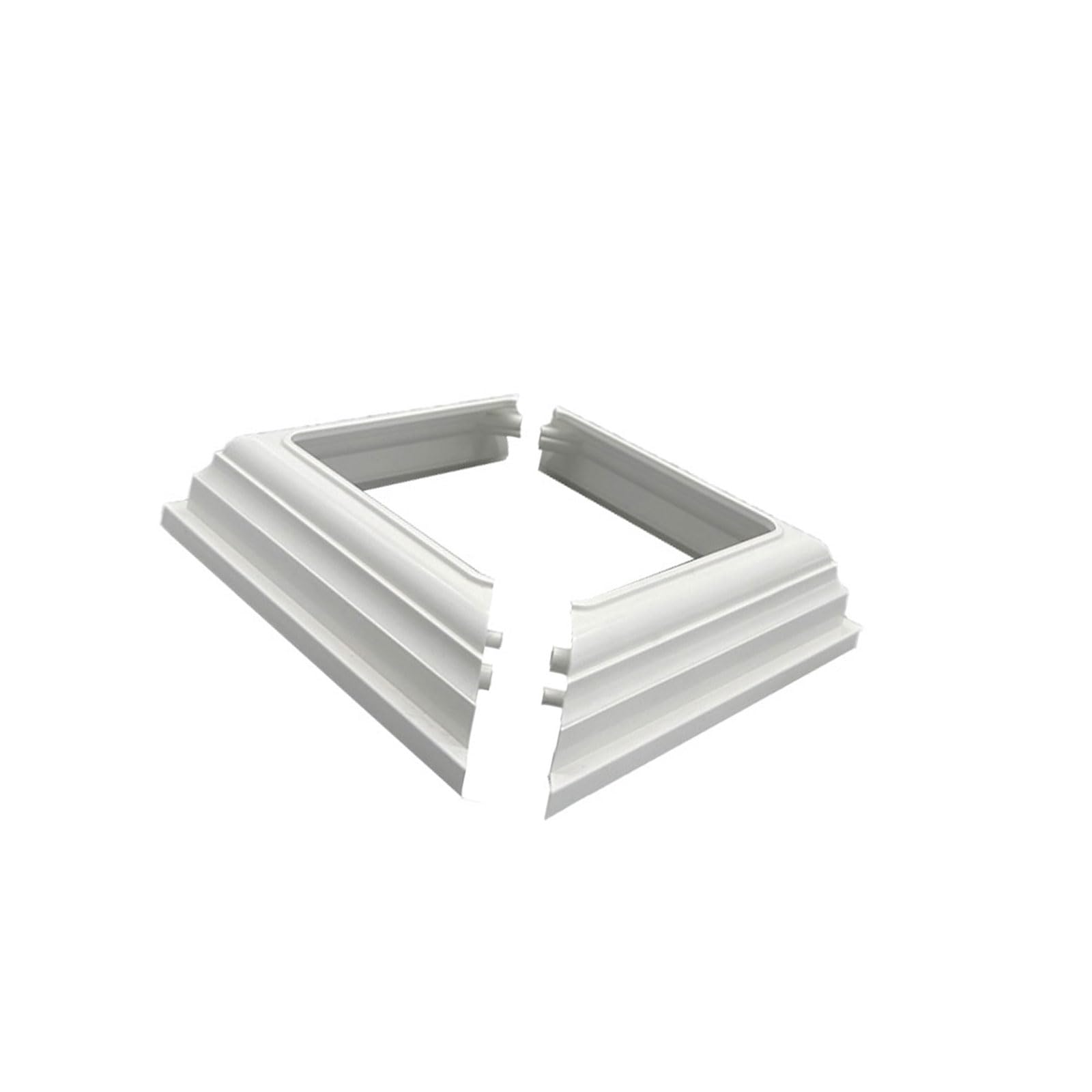 Type Fence Post Skirt Railing Decorative Base PVC Posts Column Wraps for Easy Installation and Maintenance for Hand and Stair Rails
