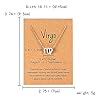 Silver Star Sign Pendant Chain Necklace - Virgo (23rd August - 22nd September) - Zodiac Constellation Horoscope Celestial Astrology Jewellery - Women Men Gift #2