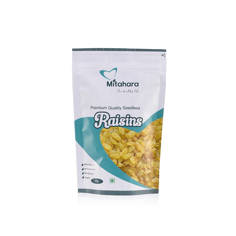See full amazon price history chart for MITAHARA Premium Golden Raisin 200g 100% Pure Natural Dry Fruits|Kishmish/Kismis| Dry fruits|Healthy Snacks MITAHARA Premium Golden Raisin 200g 100% Pure Natural Dry Fruits|Kishmish/Kismis| Dry fruits|Healthy Snacks (B0CG3PQKKF) Amazon Price History, Amazon Price Tracker