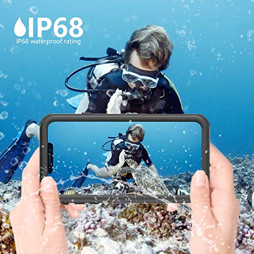 Ordtby Iphone Xs Max Waterproof Case, Underwater Full Sealed Ip68 Certified Cover Waterproof Snowproof Shockproof And Dustproof With Built-In Screen Protector For Iphone Xs Max (Clear) #TOP6