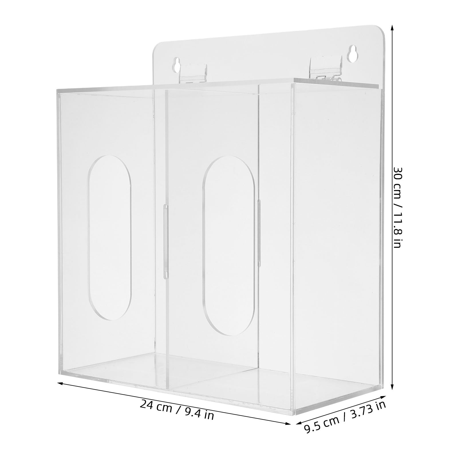 OUNONA Lot de 2 porte-chaussures en plastique transparent, boîte