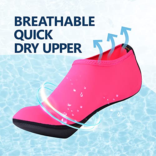 Image of JACKSHIBO Water Shoes for Women Men Quick-Dry Swim Shoes Beach Water Socks | Aqua, Swimming, Yoga, Surf, River, Lake, Kayak, Pool Socks, Cruise Essentials, Sport, Adult, Unisex, Cute, Barefoot, Vacation